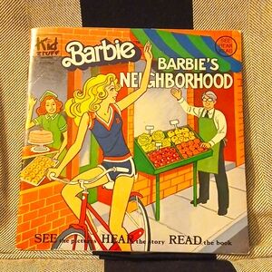 Barbies Neighborhood See Hear Read Childrens Book 33 1/3 RPM Vinyl Record 1981